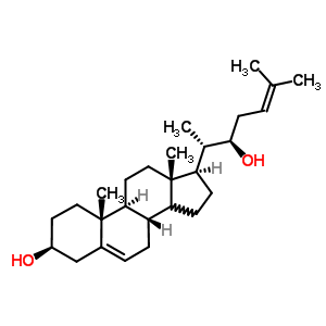 54604-98-7  (3beta,14xi,22R)-cholesta-5,24-diene-3,22-diol