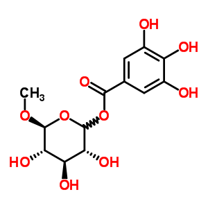 58511-73-2  (3R,4S,5S,6S)-3,4,5-trihydroxy-6-methoxytetrahydro-2H-pyran-2-yl 3,4,5-trihydroxybenzoate (non-preferred name)