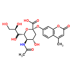 59322-44-0  (2S,4S,5R,6R)-5-acetamido-4-hydroxy-2-(4-methyl-2-oxo-chromen-7-yl)oxy-6-[(2R)-1,2,3-trihydroxypropyl]tetrahydropyran-2-carboxylic acid