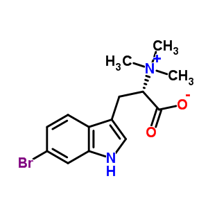 64364-14-3  (2S)-3-(6-bromo-1H-indol-3-yl)-2-(trimethylammonio)propanoate