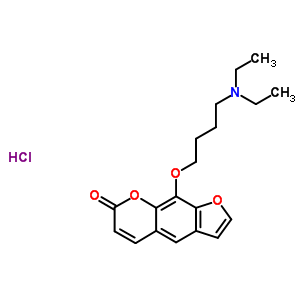 69150-22-7  9-[4-(diethylamino)butoxy]-7H-furo[3,2-g]chromen-7-one hydrochloride (1:1)