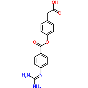 71079-09-9  [4-({4-[(diaminomethylidene)amino]benzoyl}oxy)phenyl]acetic acid methanesulfonate (1:1)