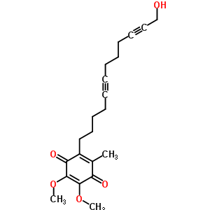 80809-95-6  2-(12-hydroxydodeca-5,10-diyn-1-yl)-5,6-dimethoxy-3-methylcyclohexa-2,5-diene-1,4-dione