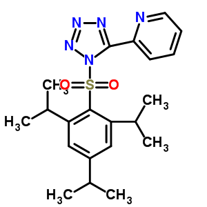 81186-95-0  2-(1-{[2,4,6-tri(propan-2-yl)phenyl]sulfonyl}-1H-tetrazol-5-yl)pyridine