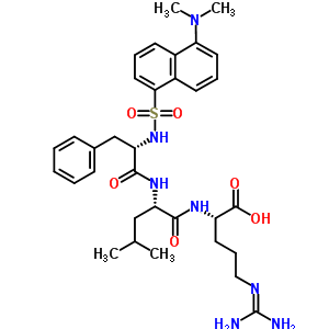 82543-28-0  N-{[5-(dimethylamino)naphthalen-1-yl]sulfonyl}-L-phenylalanyl-L-leucyl-N~5~-(diaminomethylidene)-L-ornithine