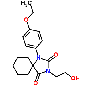 902-88-5  1-(4-ethoxyfenyl)-3-(2-hydroxyethyl)-1,3-diazaspiro[4.5]decaan-2,4-dion