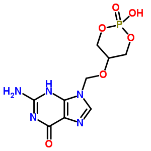 91516-85-7  2-amino-9-{[(2-hydroxy-2-oxido-1,3,2-dioxaphosphinan-5-yl)oxy]methyl}-3,9-dihydro-6H-purin-6-one