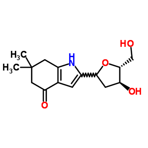 91679-36-6  (1xi)-1,4-anhydro-2-deoxy-1-(6,6-dimethyl-4-oxo-4,5,6,7-tetrahydro-1H-indol-2-yl)-D-erythro-pentitol