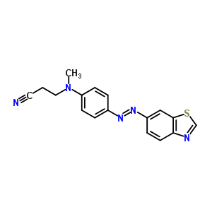 92887-88-2  3-[{4-[(E)-1,3-benzothiazol-6-yldiazenyl]phenyl}(methyl)amino]propanenitrile