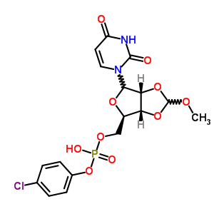 93134-82-8  5'-O-[(4-chlorophenoxy)(hydroxy)phosphoryl]-2',3'-O-(methoxymethylidene)uridine