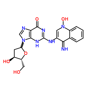 96681-97-9  2'-deoxy-N-[(4E)-1-hydroxy-4-imino-1,4-dihydroquinolin-3-yl]guanosine