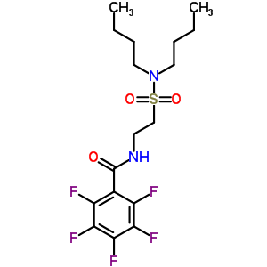 97142-25-1  N-[2-(dibutylsulfamoyl)ethyl]-2,3,4,5,6-pentafluorobenzamide