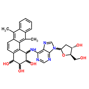 99745-70-7  2'-deoxy-N-(2,3,4-trihydroxy-7,12-dimethyl-1,2,3,4-tetrahydrotetraphen-1-yl)adenosine