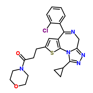 105219-59-8  3-[4-(2-chlorophenyl)-9-cyclopropyl-6H-thieno[3,2-f][1,2,4]triazolo[4,3-a][1,4]diazepin-2-yl]-1-(morpholin-4-yl)propan-1-one