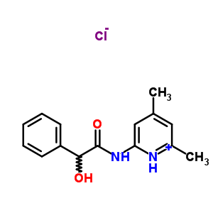 1089-20-9  2-{[hydroxy(phenyl)acetyl]amino}-4,6-dimethylpyridinium chloride