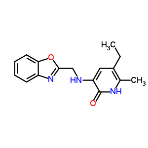 135525-70-1  3-[(1,3-benzoxazol-2-ylmethyl)amino]-5-ethyl-6-methylpyridin-2(1H)-one