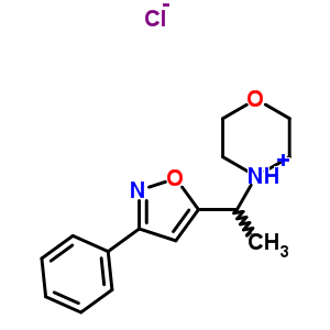 14716-63-3  4-[1-(3-phenyl-1,2-oxazol-5-yl)ethyl]morpholin-4-ium chloride