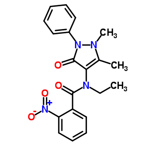 15054-47-4  N-(1,5-dimethyl-3-oxo-2-phenyl-2,3-dihydro-1H-pyrazol-4-yl)-N-ethyl-2-nitrobenzamide