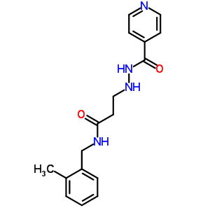 15806-15-2  N-(2-methylbenzyl)-3-[2-(pyridin-4-ylcarbonyl)hydrazinyl]propanamide