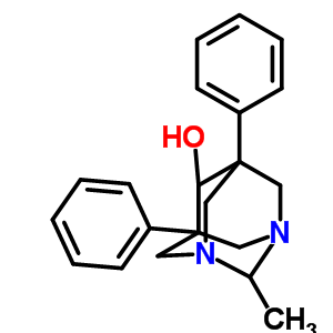 17135-34-1  2-methyl-5,7-diphenyl-1,3-diazatricyclo[3.3.1.1~3,7~]decan-6-ol