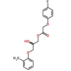 17753-07-0  2-hydroxy-3-(2-methylphenoxy)propyl (4-fluorophenoxy)acetate