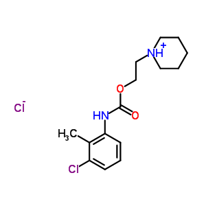 20224-18-4  1-(2-{[(3-chloro-2-methylphenyl)carbamoyl]oxy}ethyl)piperidinium chloride