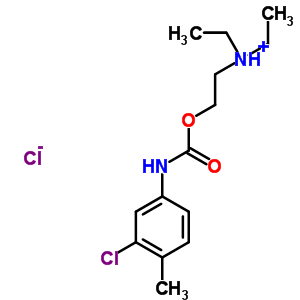 20224-21-9  2-{[(3-chloro-4-methylphenyl)carbamoyl]oxy}-N,N-diethylethanaminium chloride