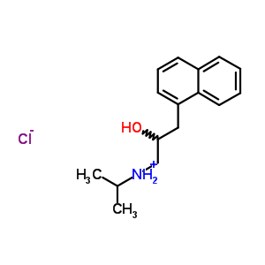 22820-55-9  2-hydroxy-3-(naphthalen-1-yl)-N-(propan-2-yl)propan-1-aminium chloride