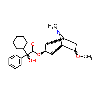23325-75-9  (3S)-6-methoxy-8-methyl-8-azabicyclo[3.2.1]oct-3-yl cyclohexyl(hydroxy)phenylacetate