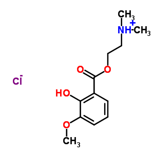 23958-95-4  2-[(2-hydroxy-3-methoxybenzoyl)oxy]-N,N-dimethylethanaminium chloride
