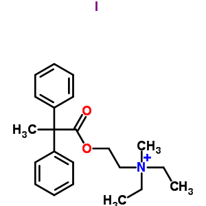 2424-73-9  2-[(2,2-diphenylpropanoyl)oxy]-N,N-diethyl-N-methylethanaminium iodide