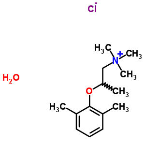 363-42-8  2-(2,6-dimethylphenoxy)-N,N,N-trimethylpropan-1-aminium chloride hydrate (1:1:1)