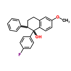 4310-62-7  1-(4-fluorophenyl)-6-methoxy-2-phenyl-1,2,3,4-tetrahydronaphthalen-1-ol