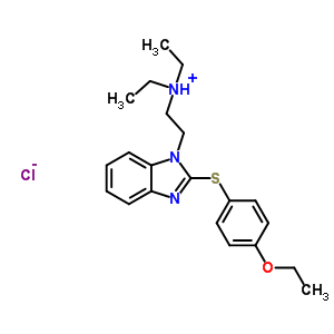 4929-77-5  2-{2-[(4-ethoxyphenyl)sulfanyl]-1H-benzimidazol-1-yl}-N,N-diethylethanaminium chloride