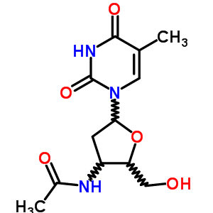 70465-85-9  1-[3-(acetylamino)-2,3-dideoxypentofuranosyl]-5-methylpyrimidine-2,4(1H,3H)-dione