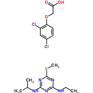 8073-61-8  (2,4-dichlorophenoxy)acetic acid - N-ethyl-6-(methylsulfanyl)-N'-(propan-2-yl)-1,3,5-triazine-2,4-diamine (1:1)