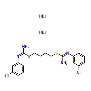 908-20-3  butane-1,4-diyl bis[N'-(3-chlorophenyl)carbamimidothioate] dihydrobromide