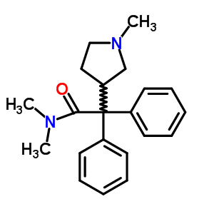 912-03-8  N,N-dimethyl-2-(1-methylpyrrolidin-3-yl)-2,2-diphenylacetamide