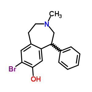 94344-79-3  8-bromo-3-methyl-5-phenyl-2,3,4,5-tetrahydro-1H-3-benzazepin-7-ol