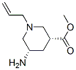 162314-92-3  3-Piperidinecarboxylicacid,5-amino-1-(2-propenyl)-,methylester,cis-(9CI) 162314-92-3  3-Piperidinecarboxylicacid,5-amino-1-(2-propenyl)-,methylester,cis-(9CI)