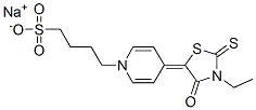 18056-77-4  1(4H)-Pyridinebutanesulfonic acid, 4-(3-ethyl-4-oxo-2-thioxo-5-thiazolidinylidene)-, sodium salt