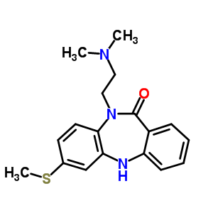 1163-28-6  10-[2-(dimethylamino)ethyl]-7-(methylsulfanyl)-5,10-dihydro-11H-dibenzo[b,e][1,4]diazepin-11-one