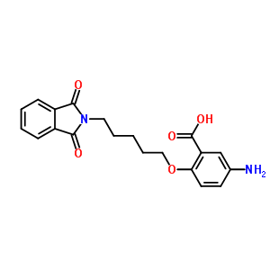 13737-98-9  5-amino-2-{[5-(1,3-dioxo-1,3-dihydro-2H-isoindol-2-yl)pentyl]oxy}benzoic acid