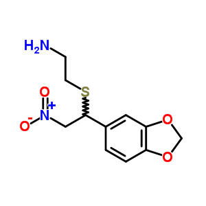 1432-65-1  2-{[1-(1,3-benzodioxol-5-yl)-2-nitroethyl]sulfanyl}ethanaminium chloride