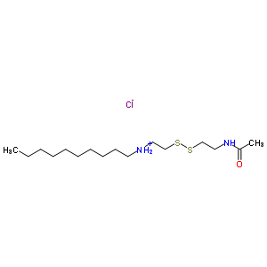 15386-70-6  N-(2-{[2-(acetylamino)ethyl]disulfanyl}ethyl)decan-1-aminium chloride