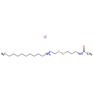 15386-71-7  N-(2-{[3-(acetylamino)propyl]disulfanyl}ethyl)decan-1-aminium chloride