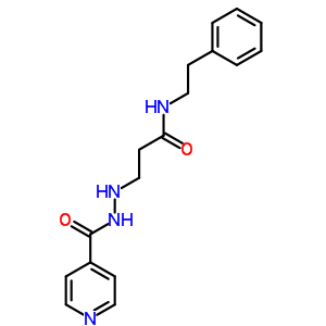 15563-29-8  N-(2-phenylethyl)-3-[2-(pyridin-4-ylcarbonyl)hydrazinyl]propanamide