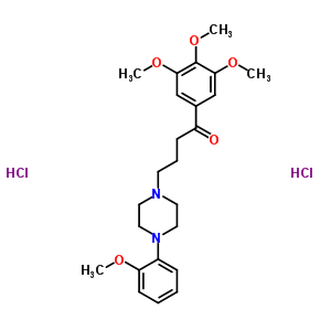 17755-87-2  4-[4-(2-methoxyphenyl)piperazin-1-yl]-1-(3,4,5-trimethoxyphenyl)butan-1-one dihydrochloride