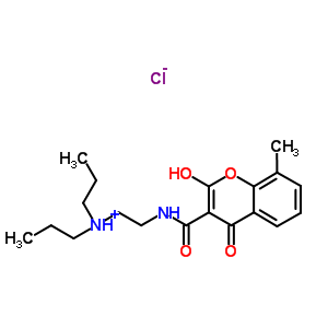 19225-12-8  N-(2-{[(2-hydroxy-8-methyl-4-oxo-4H-chromen-3-yl)carbonyl]amino}ethyl)-N-propylpropan-1-aminium chloride