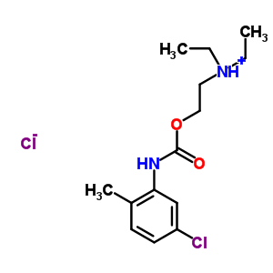 20224-19-5  2-{[(5-chloro-2-methylphenyl)carbamoyl]oxy}-N,N-diethylethanaminium chloride